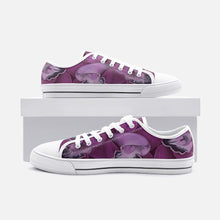Load image into Gallery viewer, Fuchsia Orchid Low Top Canvas Shoes