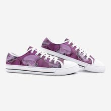 Load image into Gallery viewer, Fuchsia Orchid Low Top Canvas Shoes