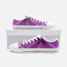 Load image into Gallery viewer, Fuchsia Hibiscus Low Top Canvas Shoes