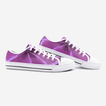Load image into Gallery viewer, Fuchsia Hibiscus Low Top Canvas Shoes