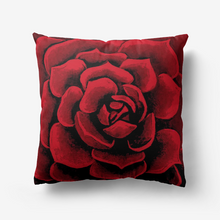 Load image into Gallery viewer, Scarlet Succulent Throw Pillow