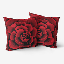 Load image into Gallery viewer, Scarlet Succulent Throw Pillow
