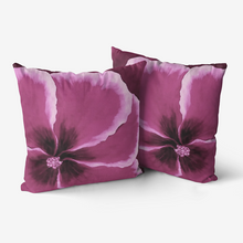 Load image into Gallery viewer, Magenta Hibiscus Throw Pillow