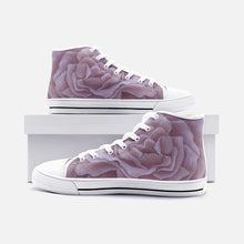 Load image into Gallery viewer, Plum Rose High Top Canvas Shoes