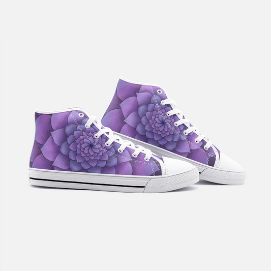 Lilac Succulent High-top Sneakers