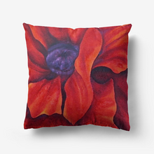 Load image into Gallery viewer, Red Poppy Throw Pillow