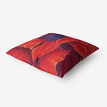 Load image into Gallery viewer, Red Poppy Throw Pillow