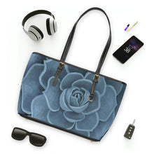 Load image into Gallery viewer, Blue Succulent Handbag