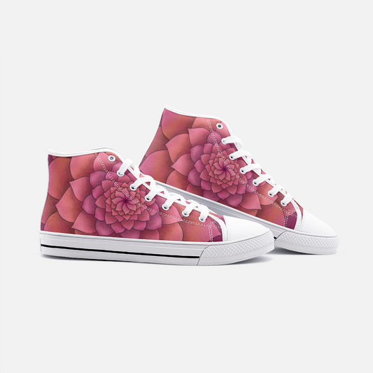 Magenta Succulent High-top Sneakers