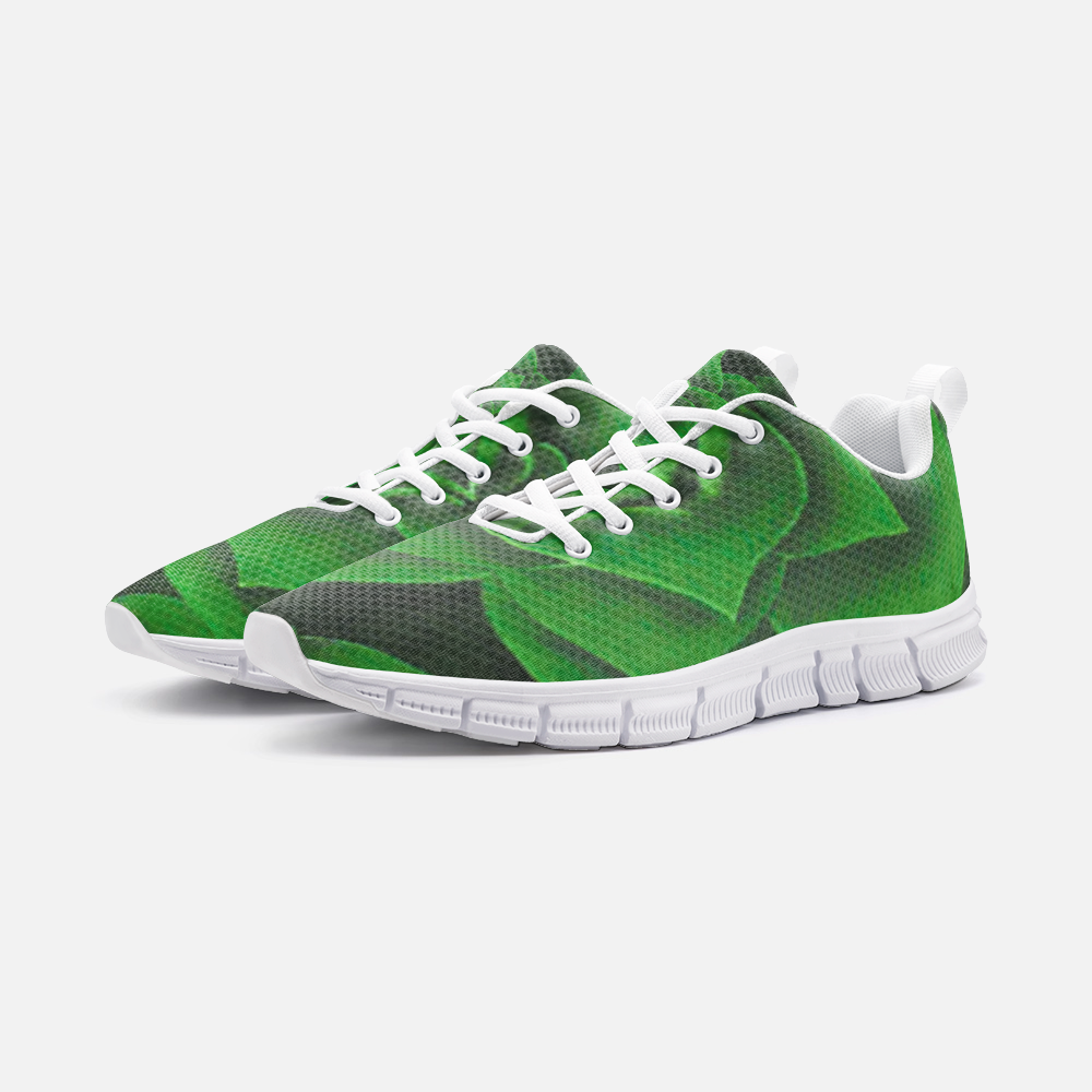 Emerald Succulent Athletic Sneakers