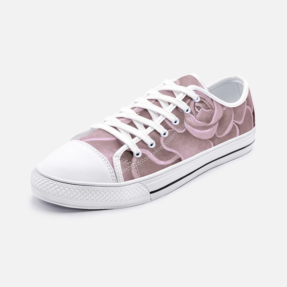 Blush Succulent Low Top Canvas Shoes
