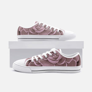 Blush Succulent Low Top Canvas Shoes