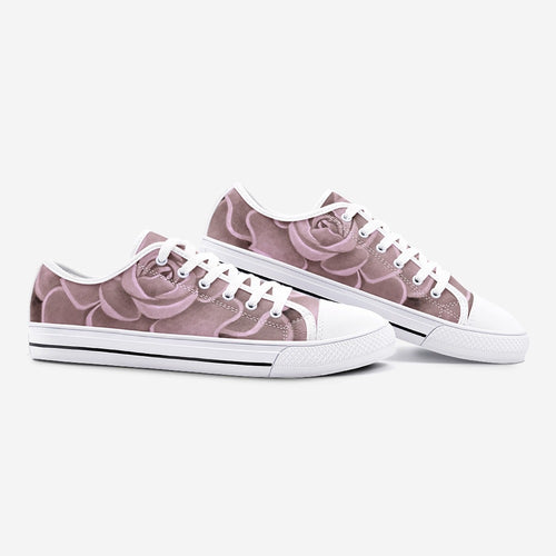 Blush Succulent Low Top Canvas Shoes