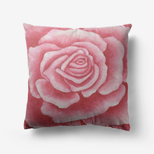 Load image into Gallery viewer, Coral Rose Throw Pillow