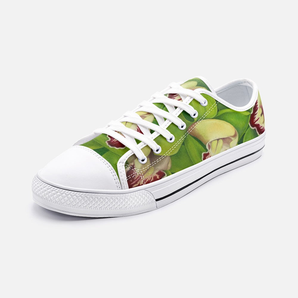 Lime Orchid Low Top Canvas Shoes