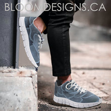 Load image into Gallery viewer, Blue Succulent Athletic Sneakers