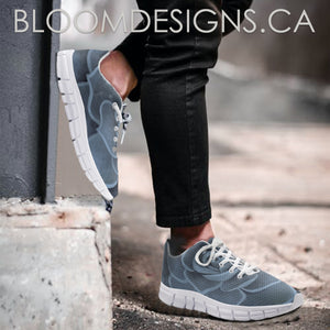 Blue Succulent Athletic Sneakers