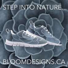 Load image into Gallery viewer, Blue Succulent Athletic Sneakers