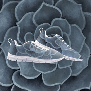 Blue Succulent Athletic Sneakers