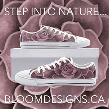 Load image into Gallery viewer, Blush Succulent Low Top Canvas Shoes