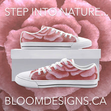 Load image into Gallery viewer, Coral Rose Low Top Canvas Shoes