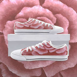 Coral Rose Low Top Canvas Shoes