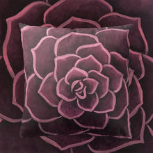 Load image into Gallery viewer, Crimson Succulent Throw Pillow