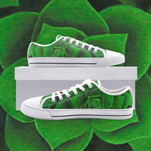 Load image into Gallery viewer, Emerald Succulent Low Top Canvas Shoes