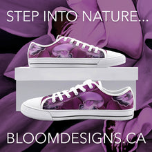 Load image into Gallery viewer, Fuchsia Orchid Low Top Canvas Shoes
