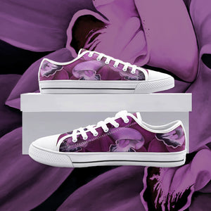 Fuchsia Orchid Low Top Canvas Shoes