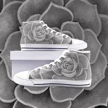 Load image into Gallery viewer, Grey High Top Canvas Shoes