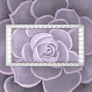 Lilac Succulent Crib Sheets