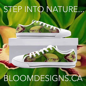 Lime Orchid Low Top Canvas Shoes