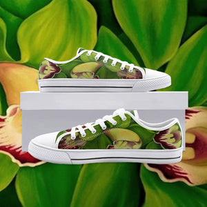 Lime Orchid Low Top Canvas Shoes