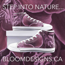 Load image into Gallery viewer, Mauve Orchid High Top Canvas Shoes