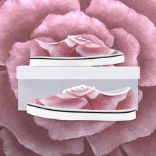 Load image into Gallery viewer, Pink Rose Canvas Loafer Sneakers