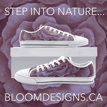 Load image into Gallery viewer, Plum Rose Low Top Canvas Shoes