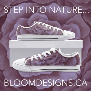 Plum Rose Low Top Canvas Shoes