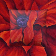 Load image into Gallery viewer, Red Poppy Throw Pillow