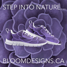 Load image into Gallery viewer, Purple Succulent Athletic Sneakers