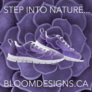 Purple Succulent Athletic Sneakers