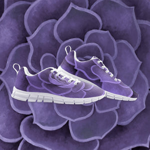 Purple Succulent Athletic Sneakers