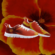 Load image into Gallery viewer, Red Hibiscus Athletic Sneakers