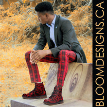 Load image into Gallery viewer, Scarlet Succulent Combat Boots