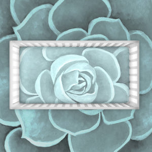Seafoam Succulent Crib Sheets