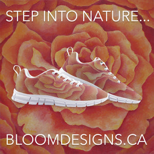 Tangerine Rose Athletic Sneakers