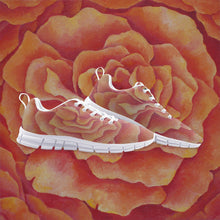 Load image into Gallery viewer, Tangerine Rose Athletic Sneakers