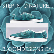 Load image into Gallery viewer, Teal Succulent Loafer Sneakers