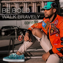 Load image into Gallery viewer, Teal Succulent Loafer Sneakers