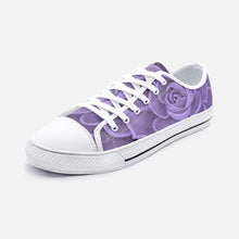 Load image into Gallery viewer, Purple Succulent Low Top Canvas Shoes